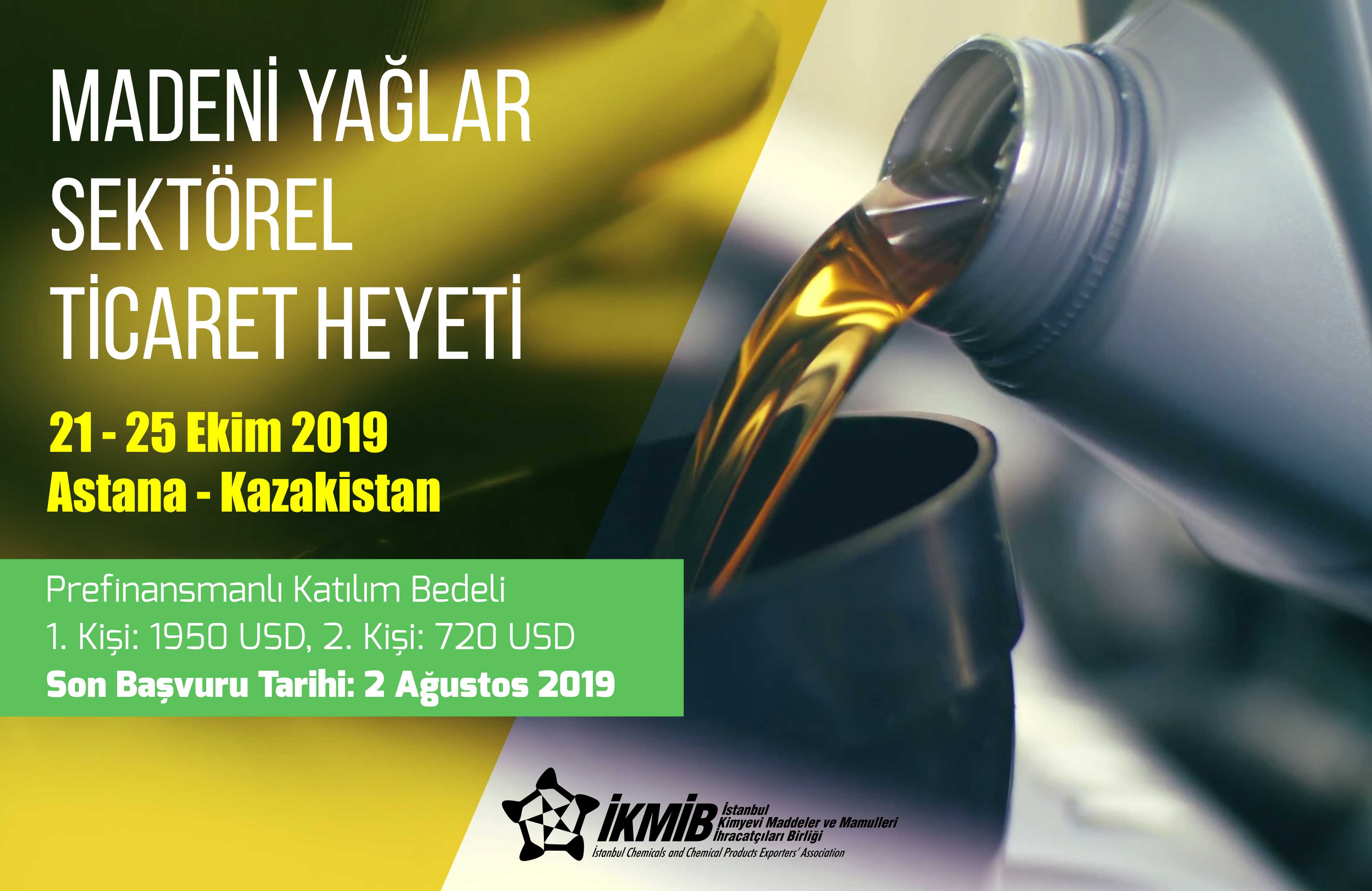 Madeni Yağlar Kazakistan Sektörel Ticaret Heyeti hk.